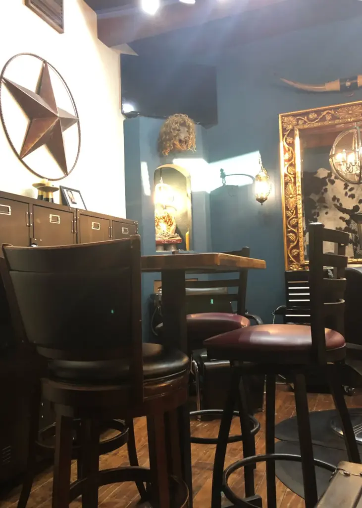 High top table at Last Call: private events room at Swallow's Inn